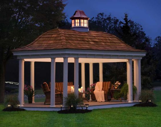 Model Gazebo dari Beton untuk Mempercantik Halaman Rumah