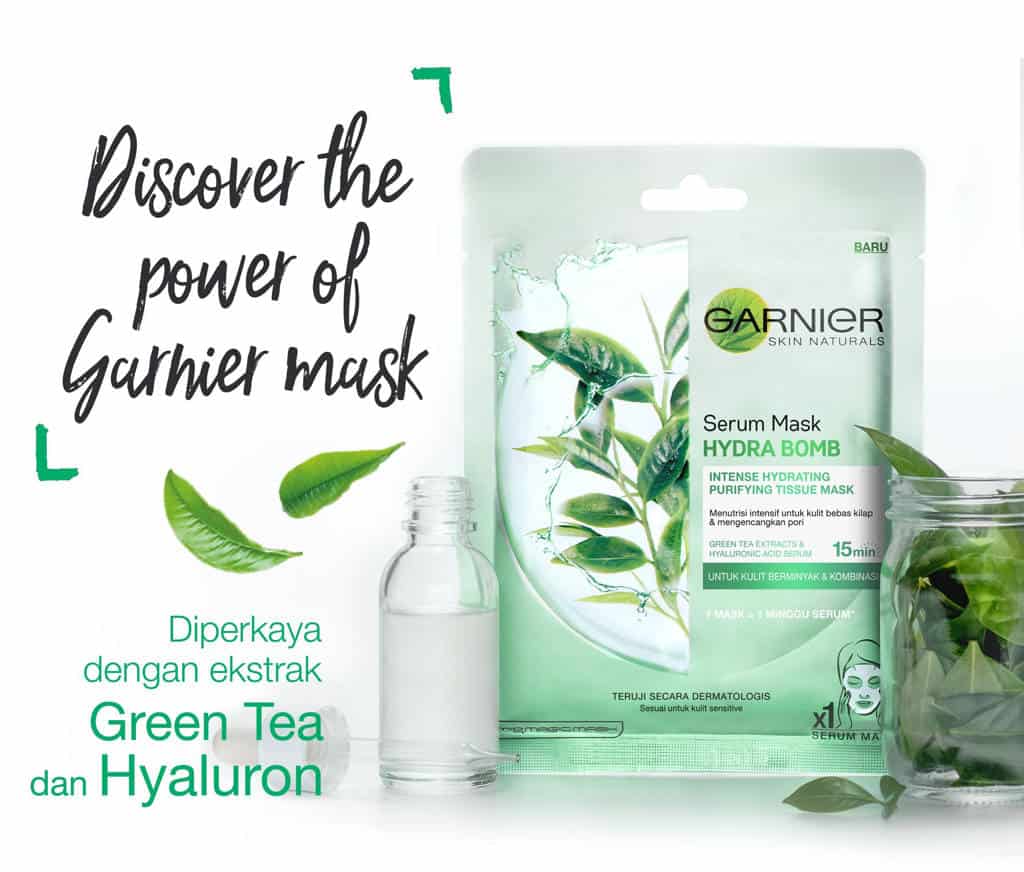 Garnier Skin Naturals Serum Mask Hydra Bomb Green Tea