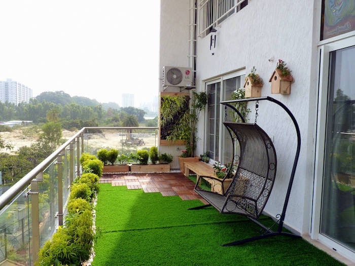 Taman Minimalis Di Balkon / 55 Desain Cantik Balkon Sempit Pada Rumah