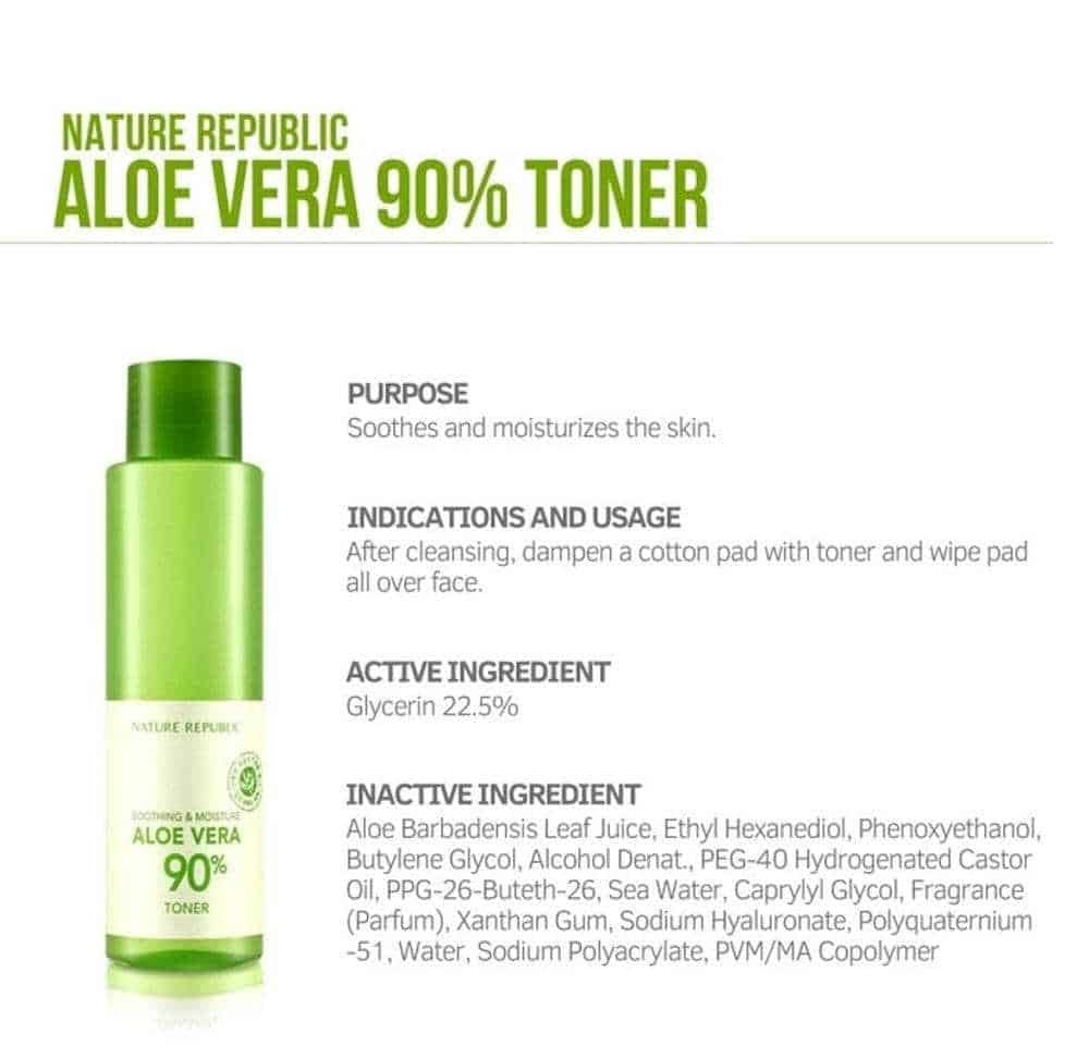 Nature Republic Shooting & Mouisture Aloe Vera 90% Toner