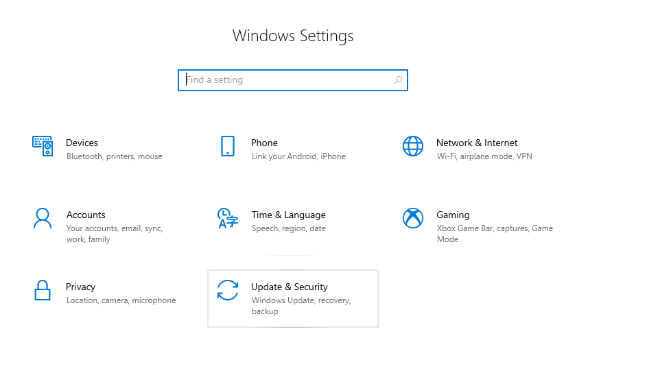 Menu Update dan Security