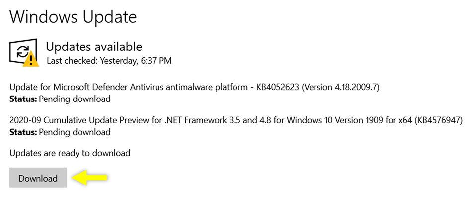 Download Update Windows 10