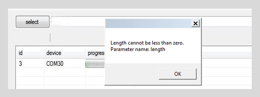Kode Error Length cannot less than zero