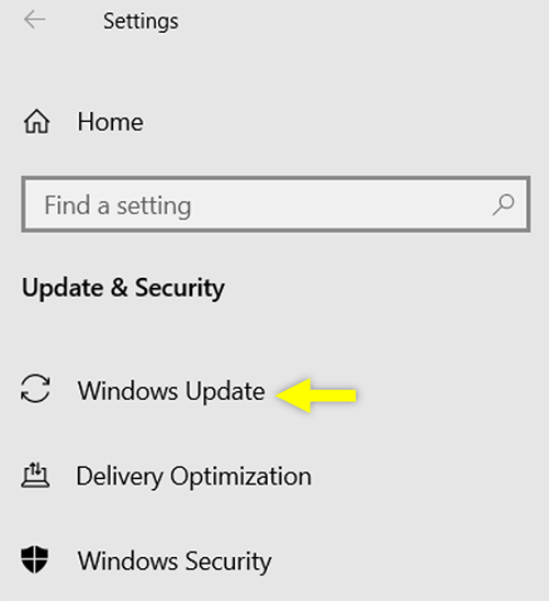 Opsi Windows 10 Update