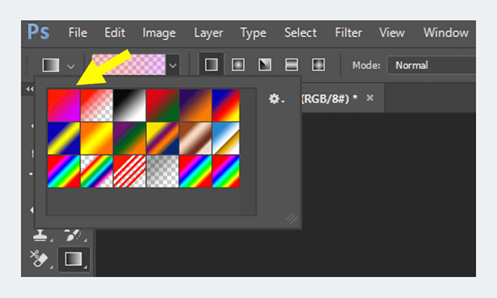 cara membuat gradasi warna di photoshop