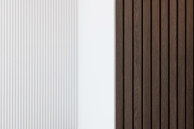 Desain wall panel kamar jenis slats. 