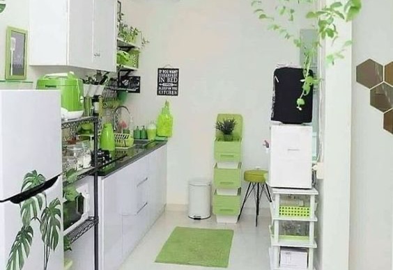 desain dapur di depan rumah