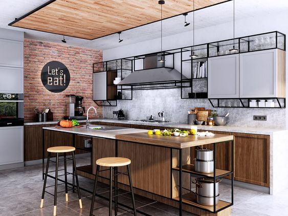 desain dapur di depan rumah