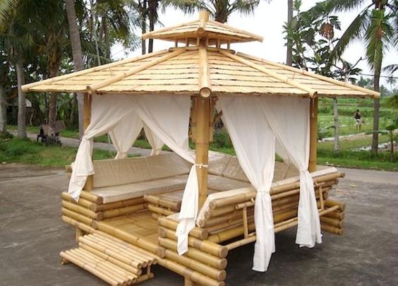 Model Gazebo Bambu