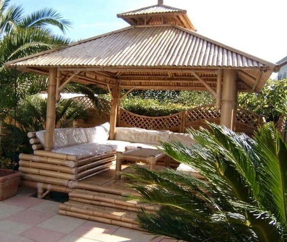 Model Gazebo Bambu