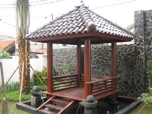 Model Gazebo Bambu