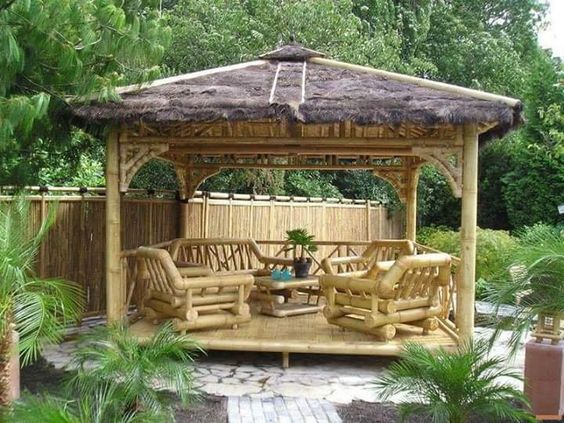 Model Gazebo Bambu