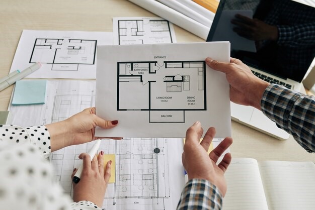 Denah dalam perbedaan site plan dan block plan. 