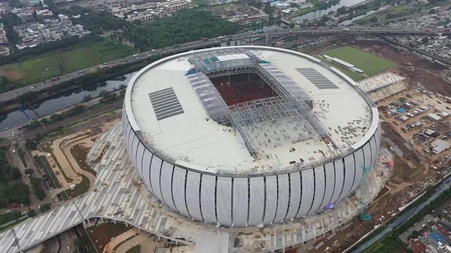 Desain Jakarta International Stadium. 