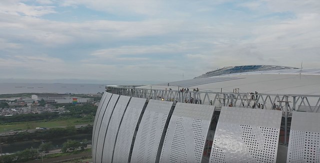 Rooftop Jakarta International Stadium. 