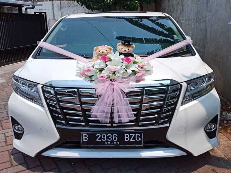 dekorasi mobil pengantin